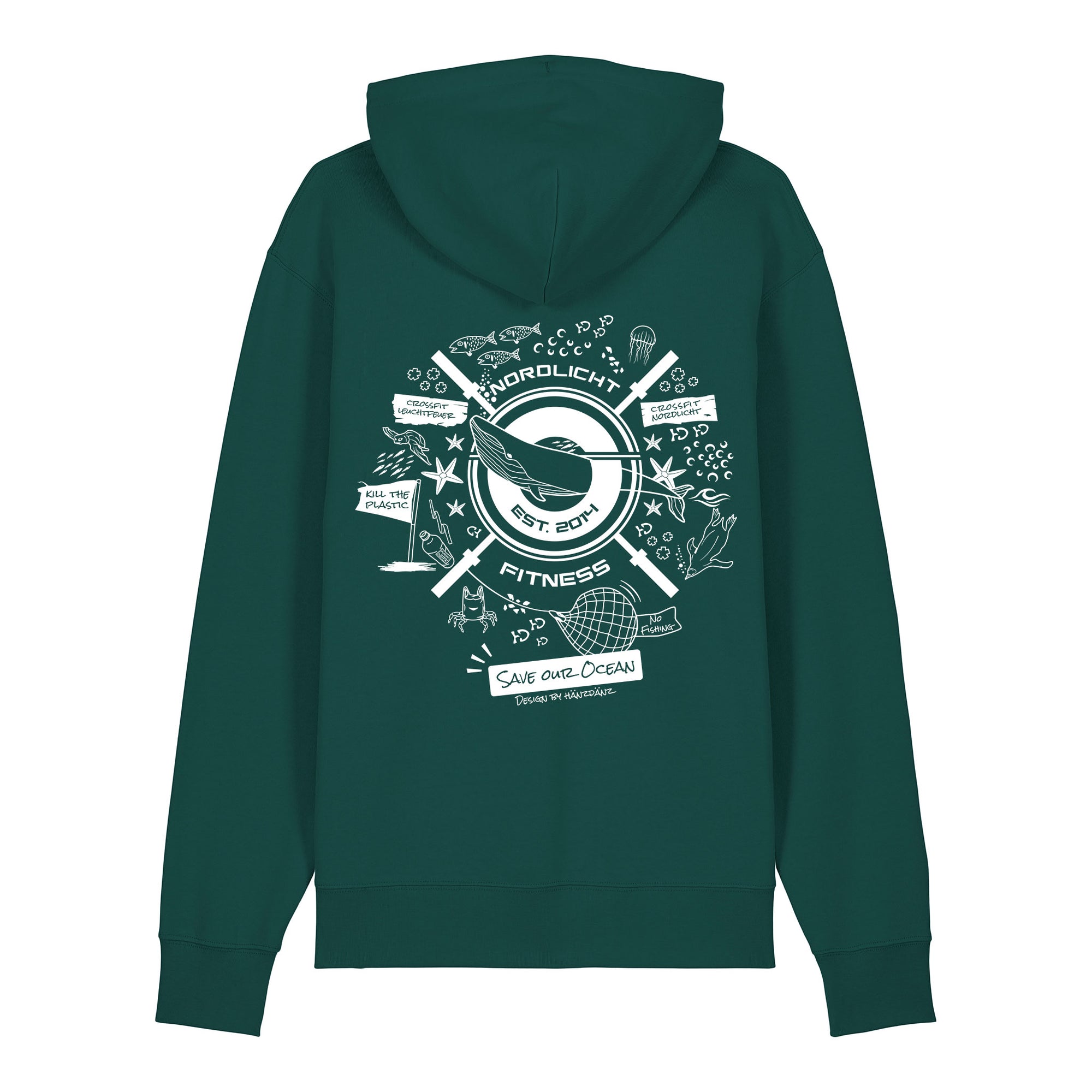 #Nordlicht Ocean | Unisex Bio Hoodie