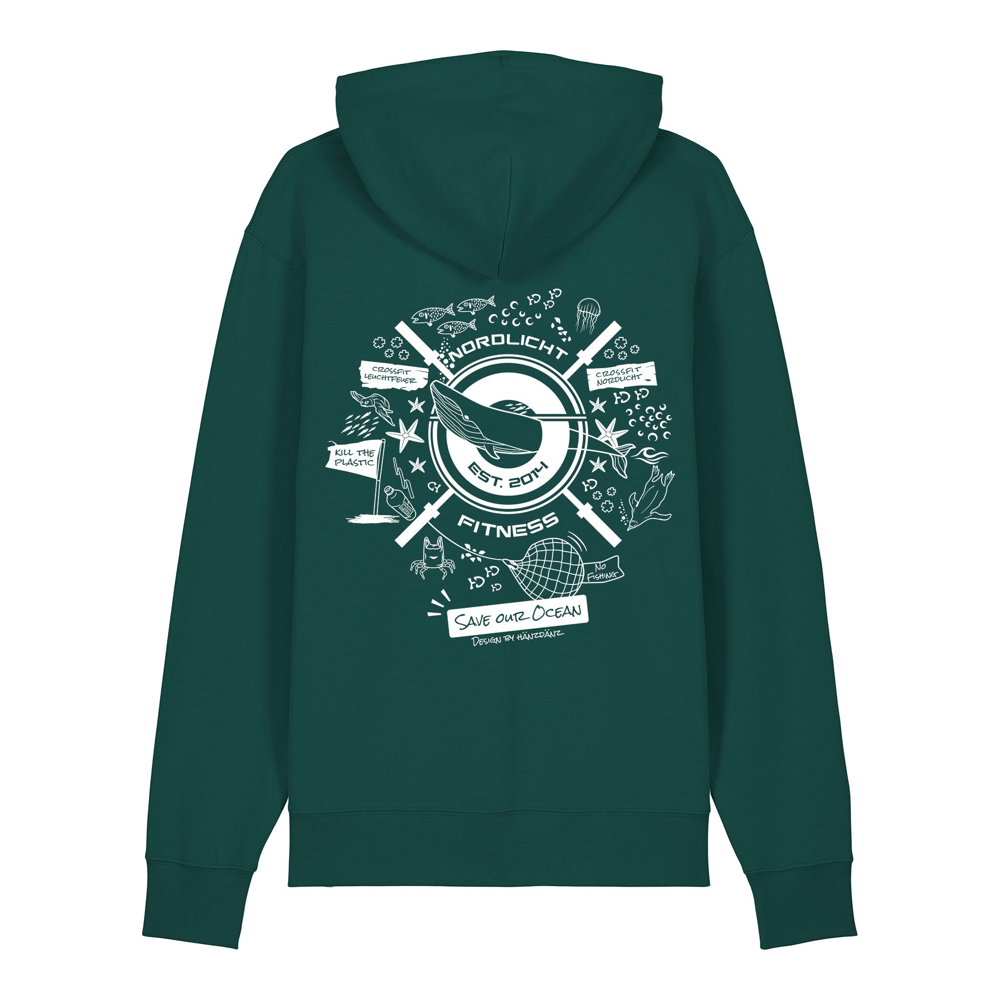 #Nordlicht Ocean | Unisex Bio Hoodie