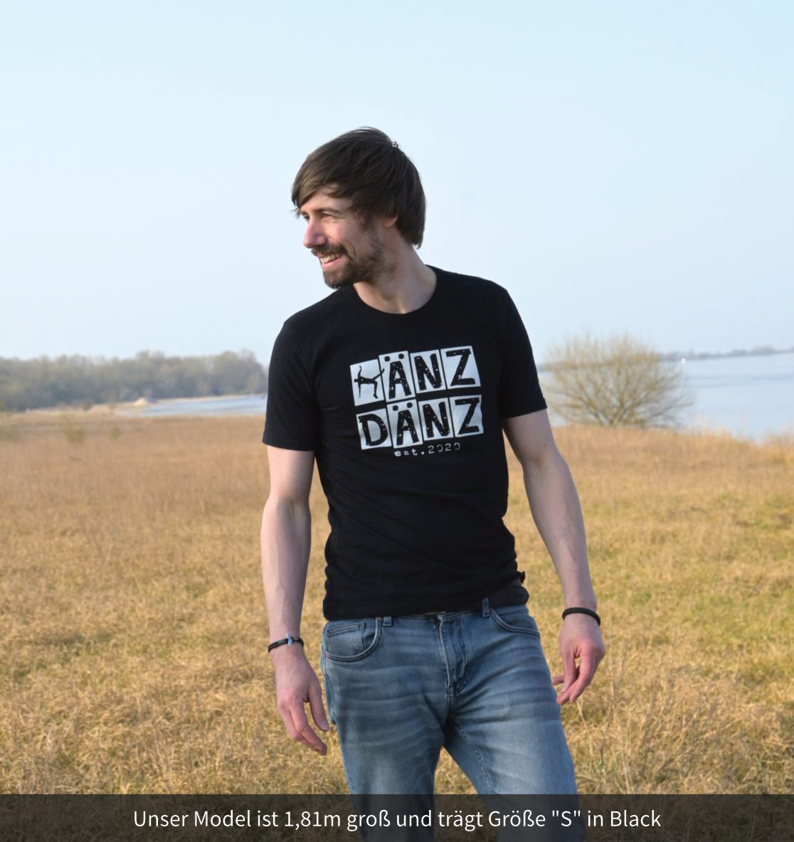 #DÄNZer | Männer Bio T-Shirt in schwarz