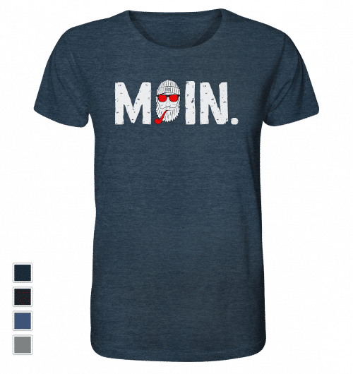 #MOIN. (rot) | Männer Bio T-Shirt (meliert) - Produktbild