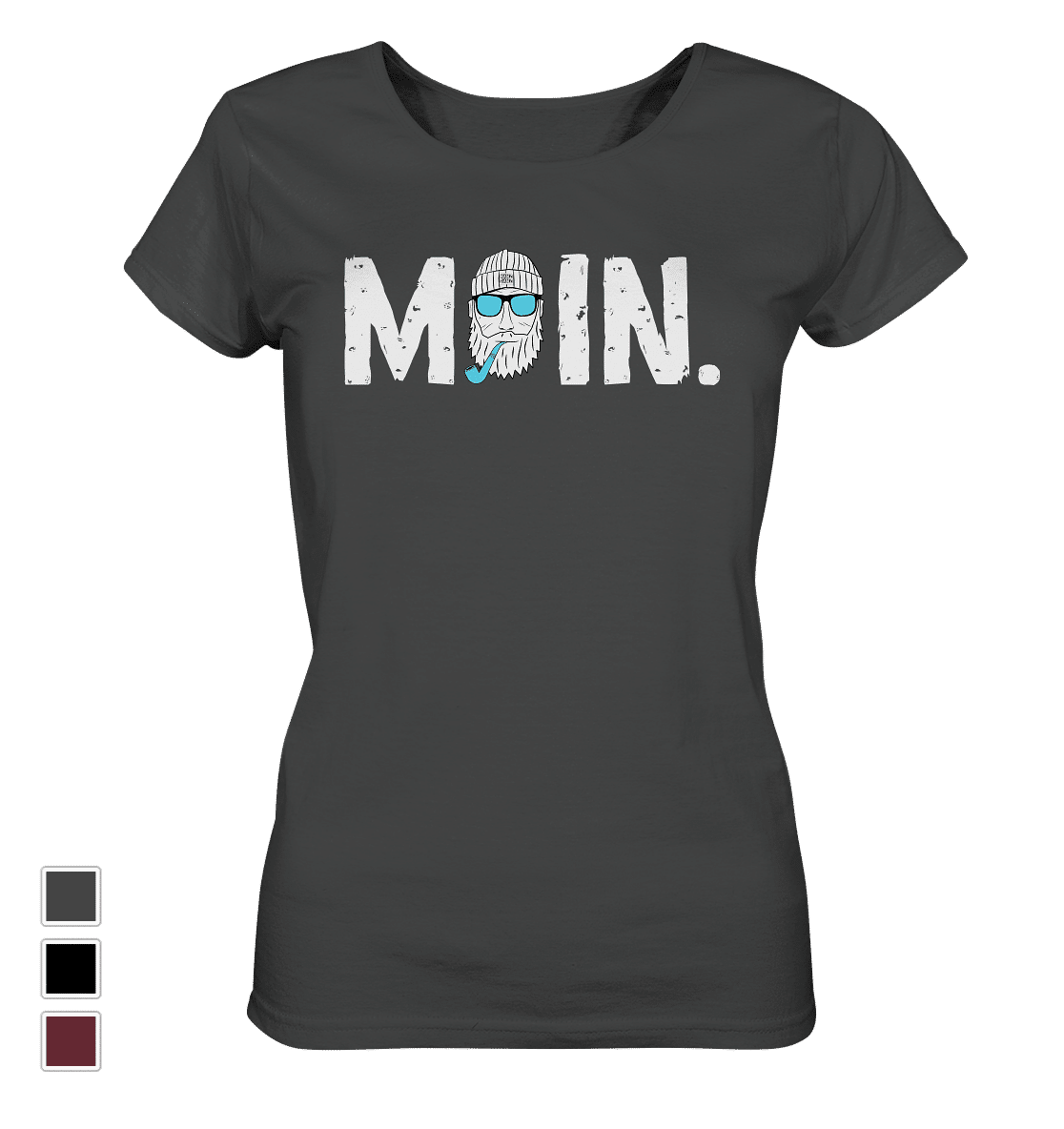 #MOIN. (blau) | Frauen Bio T-Shirt - Produktbild