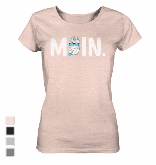 #MOIN. (blau) | Frauen Bio T-Shirt (meliert) - Produktbild