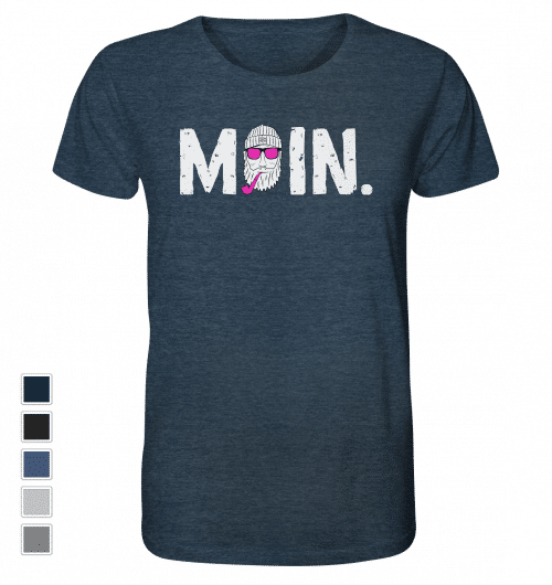 #MOIN. (pink) | Männer Bio T-Shirt (meliert) - Prorduktbild