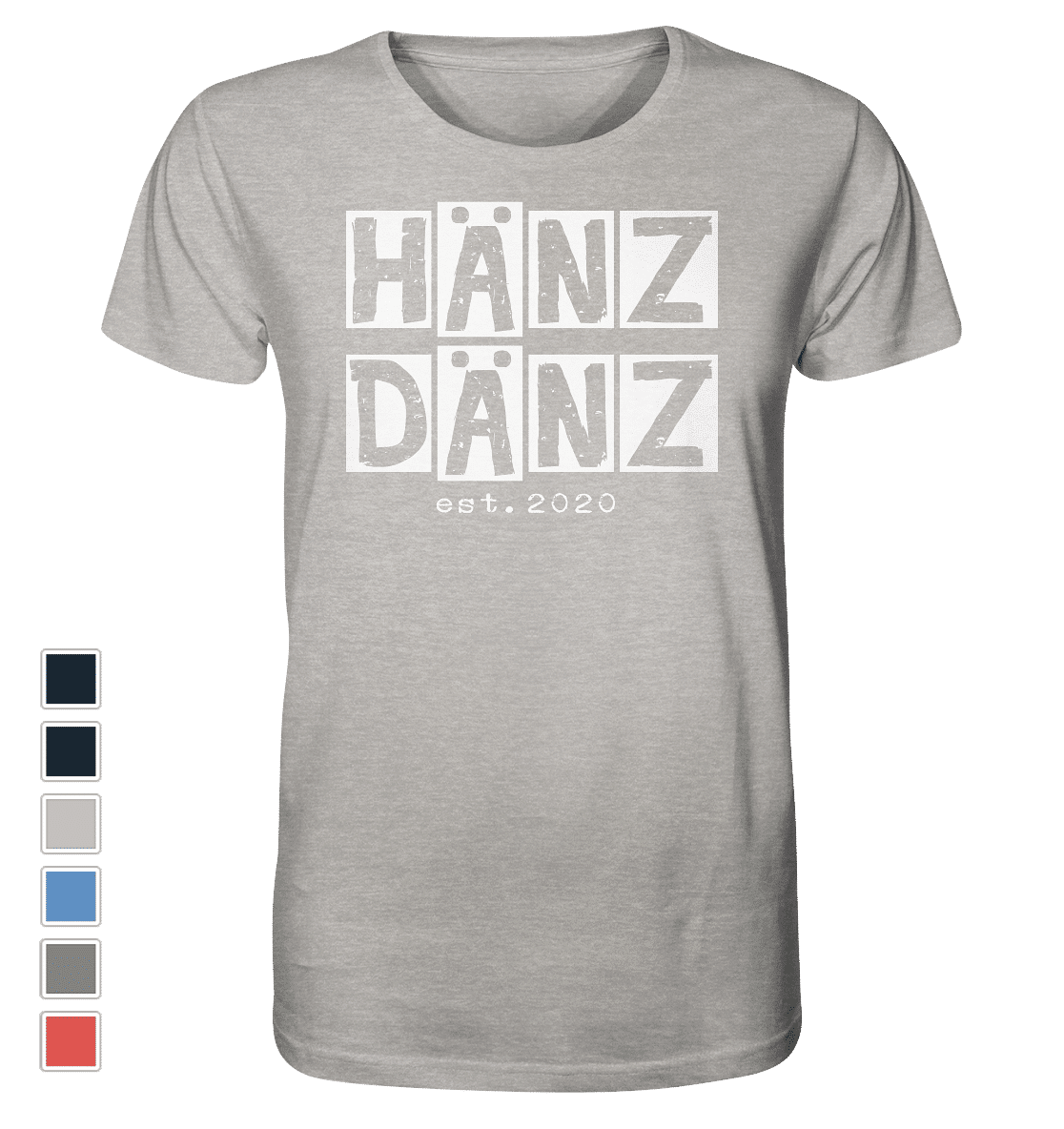 #HÄNZDÄNZ | Männer Bio T-Shirt (meliert) - Produktbild