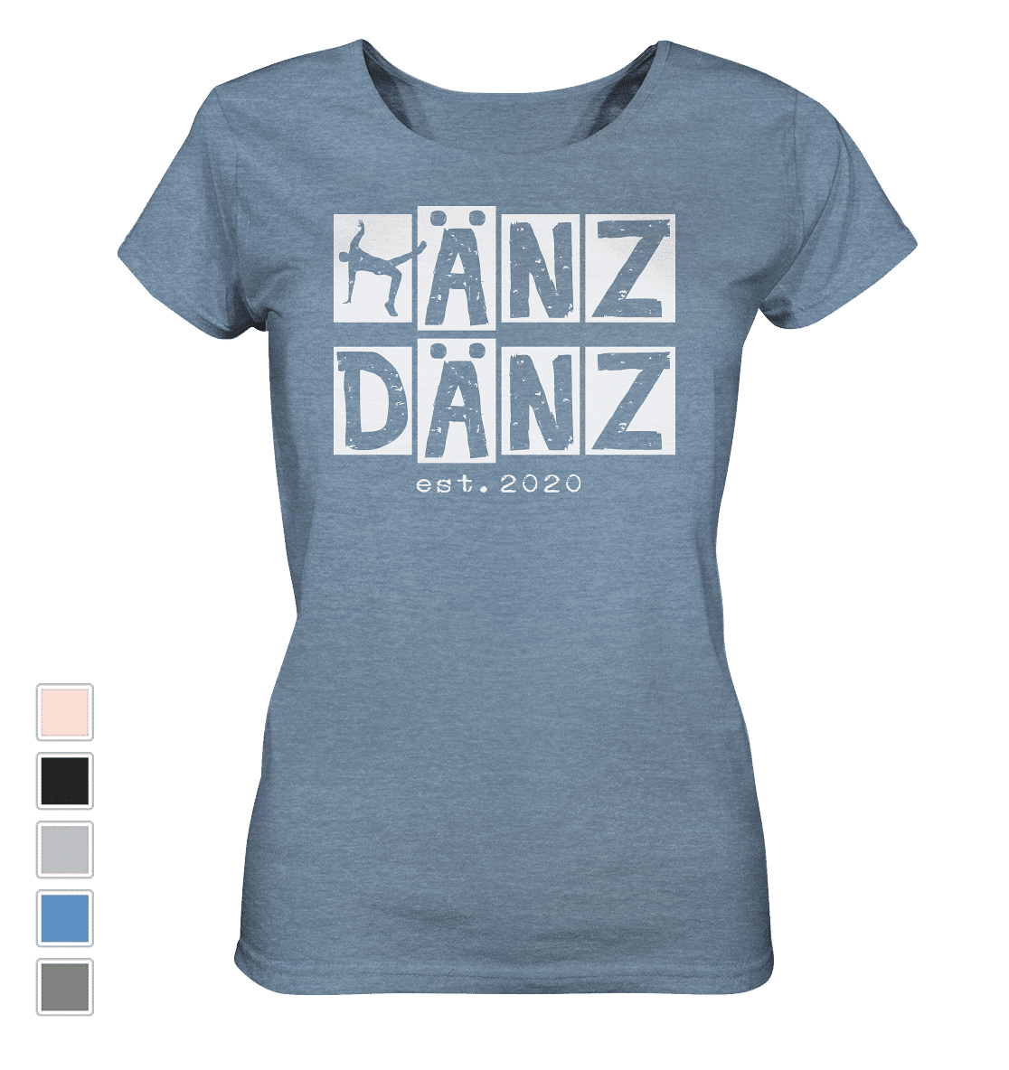 #DÄNZer | Frauen Bio T-Shirt (meliert) - Produktbild