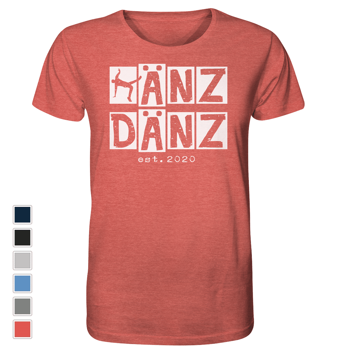 #DÄNZer | Männer Bio T-Shirt (meliert) - Produktbild