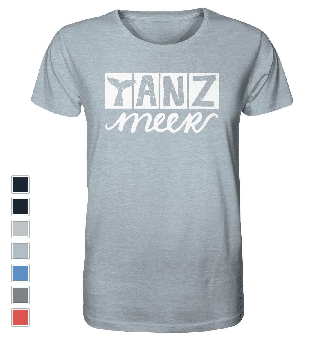 #TANZmeer | Männer Bio T-Shirt (meliert) - Produktbild